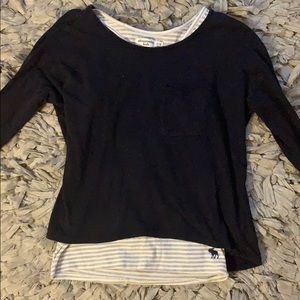 Long sleeve tee with undershirt
